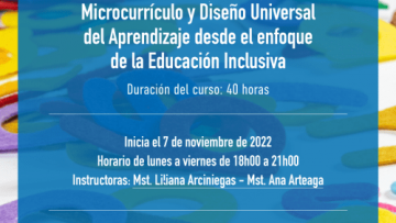 Curso Microcurrículo y Diseño Universal de Aprendizaje desde el enfoque de la educación inclusiva -DUA. Versión 2